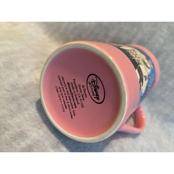 Disney Store Muppets Miss Piggy Paris The Only City Pour Moi Pink Tall Cup‎ Mug - Picture 3 of 7